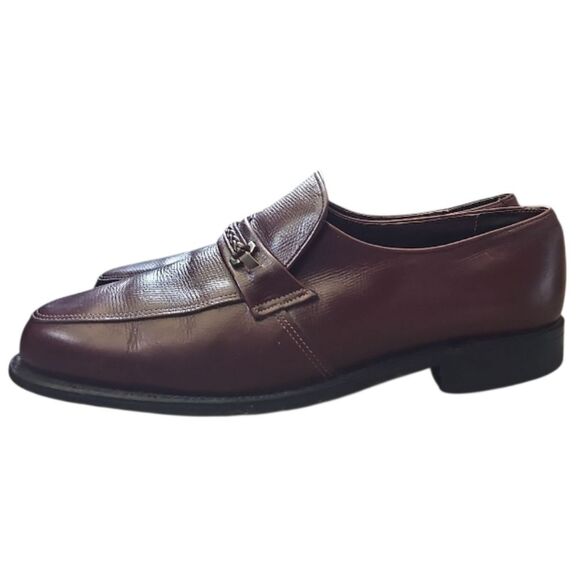 O’Sullivan Executive Imperial Leather Loafers 9.5D Burgundy USA Union Made